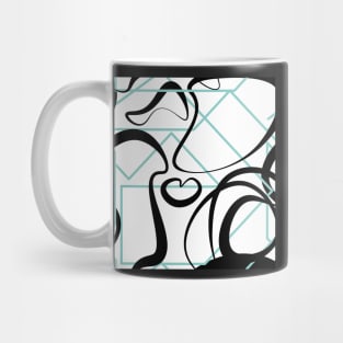 Abstract shapes geometric pattern Mug